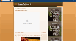 Desktop Screenshot of happy2know.blogspot.com