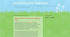 Desktop Screenshot of gardeningfordummies101.blogspot.com