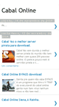 Mobile Screenshot of cabalonline4ever.blogspot.com