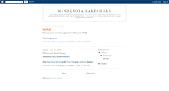 Desktop Screenshot of minnesotalakeshore.blogspot.com