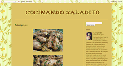 Desktop Screenshot of cocinandosaladito.blogspot.com