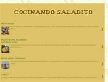 Tablet Screenshot of cocinandosaladito.blogspot.com