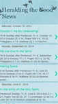 Mobile Screenshot of heraldingthegoodnews.blogspot.com