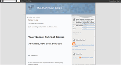 Desktop Screenshot of anonymousatheist.blogspot.com