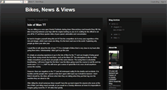 Desktop Screenshot of bikenewsandviews.blogspot.com