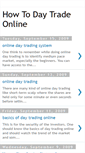 Mobile Screenshot of howtodaytradeonline.blogspot.com
