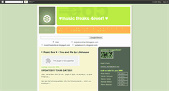 Desktop Screenshot of musicfreaks4ever.blogspot.com