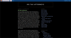 Desktop Screenshot of irstaxattorneys2009.blogspot.com