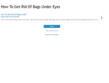 Tablet Screenshot of getridofbagsundereyes.blogspot.com