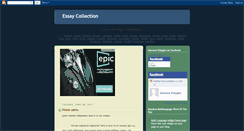 Desktop Screenshot of essay-collection.blogspot.com