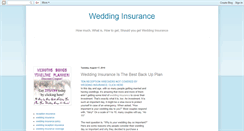 Desktop Screenshot of get-wedding-insurance.blogspot.com