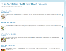 Tablet Screenshot of fruitsvegetablesthatlowerbloodpr.blogspot.com