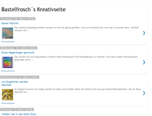 Tablet Screenshot of bastelfrosch.blogspot.com