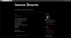 Desktop Screenshot of imensodeserto.blogspot.com