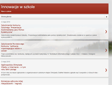 Tablet Screenshot of innowacje-w-szkole.blogspot.com