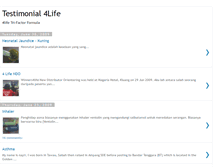 Tablet Screenshot of 4lifetestimonial.blogspot.com