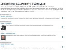 Tablet Screenshot of mediathequeamneville.blogspot.com