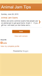 Mobile Screenshot of animaljamsecrets.blogspot.com