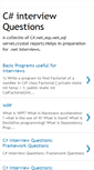 Mobile Screenshot of csharpinterviewfaq.blogspot.com