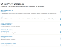 Tablet Screenshot of csharpinterviewfaq.blogspot.com