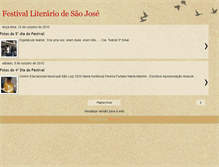 Tablet Screenshot of festivalliterariodesaojose.blogspot.com