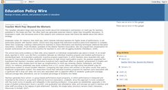 Desktop Screenshot of educationpolicywire.blogspot.com