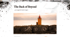 Desktop Screenshot of intothebackofbeyond.blogspot.com