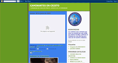 Desktop Screenshot of caminantesencristo.blogspot.com