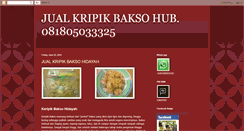 Desktop Screenshot of jualkripikbakso.blogspot.com