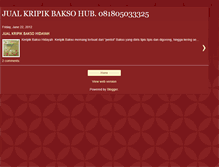 Tablet Screenshot of jualkripikbakso.blogspot.com