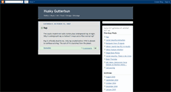 Desktop Screenshot of huskygutterbun.blogspot.com