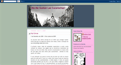 Desktop Screenshot of nomegustanlascucarachas.blogspot.com