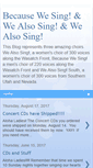 Mobile Screenshot of becausewealsosing.blogspot.com