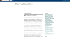 Desktop Screenshot of daily-healthcare-news.blogspot.com