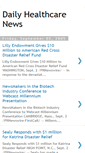 Mobile Screenshot of daily-healthcare-news.blogspot.com