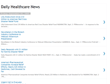 Tablet Screenshot of daily-healthcare-news.blogspot.com