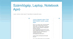 Desktop Screenshot of laptop-notebook-szamitogep-apro.blogspot.com