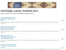 Tablet Screenshot of laptop-notebook-szamitogep-apro.blogspot.com