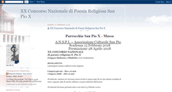 Desktop Screenshot of concorsonazionalesanpiox.blogspot.com