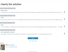 Tablet Screenshot of clearlythesolution.blogspot.com