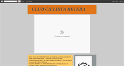 Desktop Screenshot of clubciclistabetera.blogspot.com