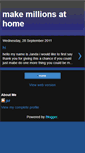 Mobile Screenshot of makemillionshome.blogspot.com