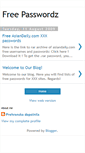 Mobile Screenshot of free-passwordz.blogspot.com