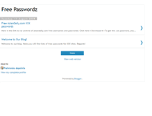 Tablet Screenshot of free-passwordz.blogspot.com