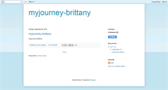 Desktop Screenshot of myjourney-brittany.blogspot.com