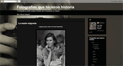Desktop Screenshot of fotosenlahistoria.blogspot.com