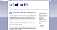 Desktop Screenshot of leftofthehill.blogspot.com