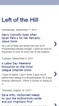 Mobile Screenshot of leftofthehill.blogspot.com