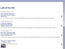 Tablet Screenshot of leftofthehill.blogspot.com