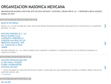 Tablet Screenshot of organizacionmasonicamexicana-omm.blogspot.com